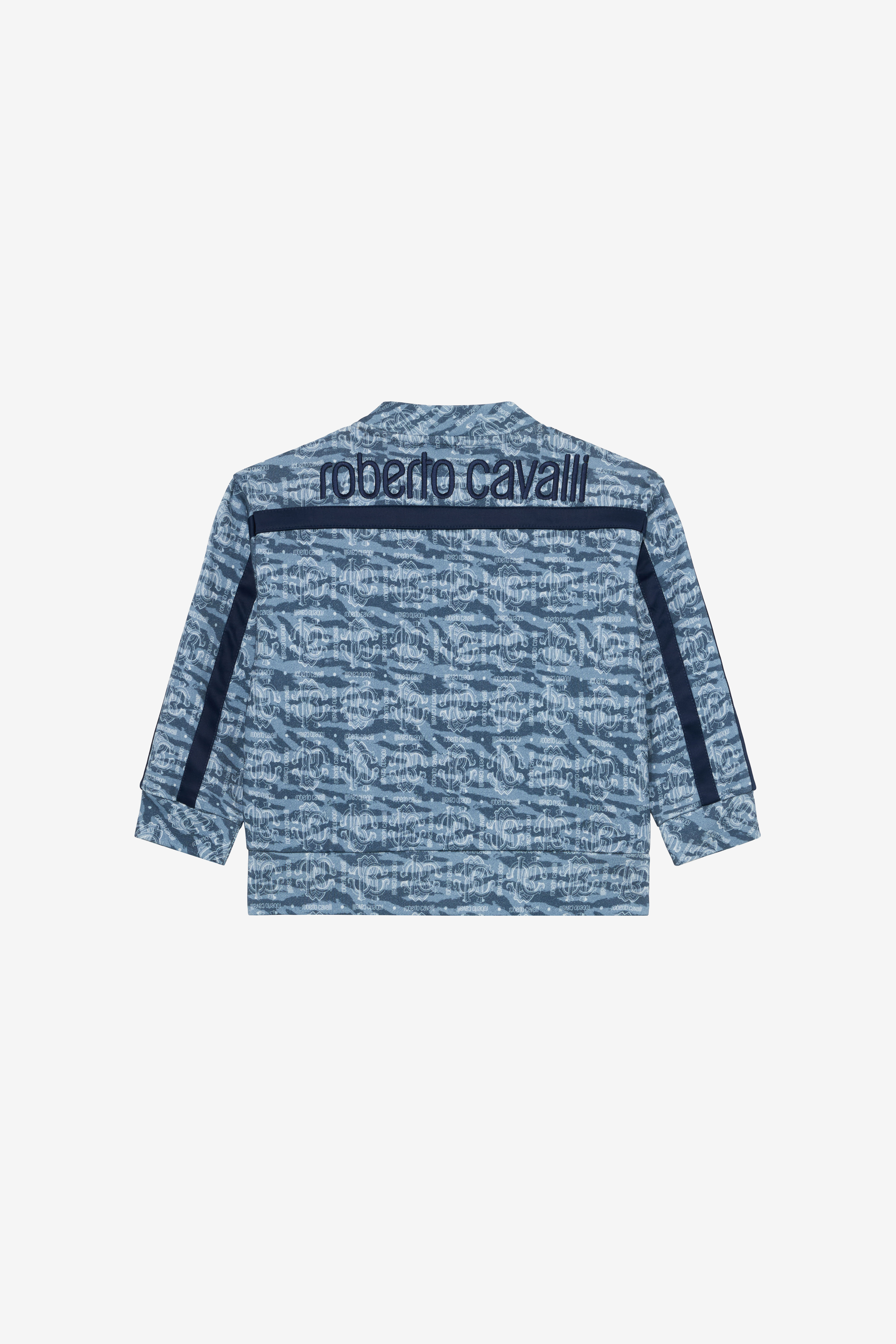 JU Sudadera Zip-Up con Estampado Monogram RC JU Sudadera Zip-Up con Estampado Monogram RC LIGHT BLUE/DARK BLUE UJT68E-5OO44