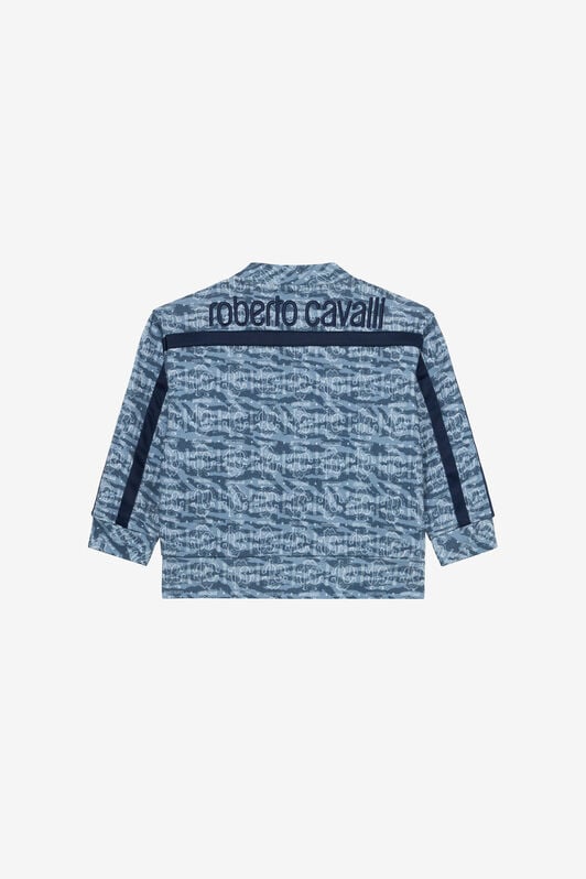 JU Sudadera Zip-Up con Estampado Monogram RC JU Sudadera Zip-Up con Estampado Monogram RC LIGHT BLUE/DARK BLUE UJT68E-5OO44