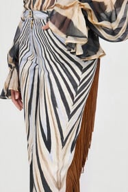 RC Jeans Flare Stampa Zebra NATURAL/BLACK XQJ209-DAT26