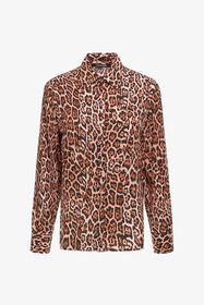 RC Shirt with jaguar print Brown NOT70A-FXM81