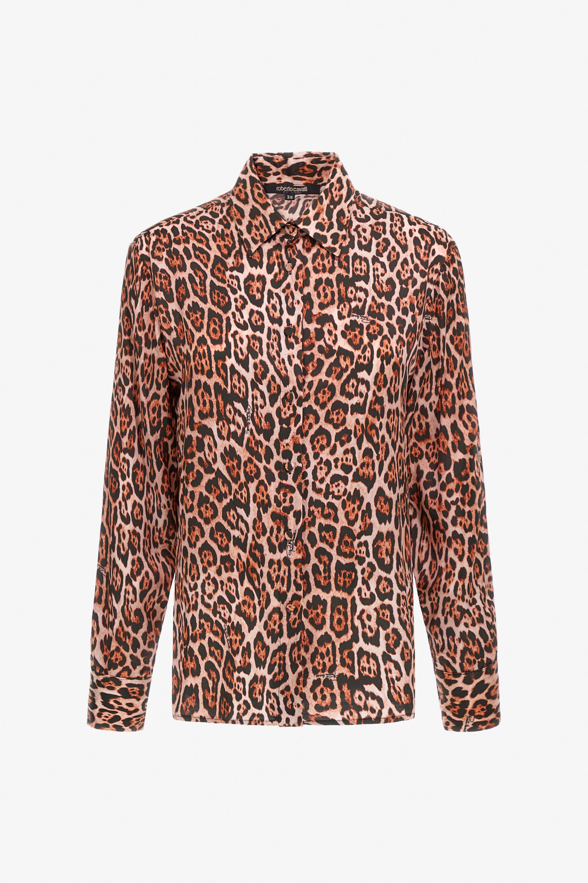 RC Shirt with jaguar print Brown NOT70A-FXM81