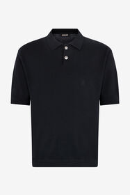 RC Polo en coton Noir UMM642-WH003