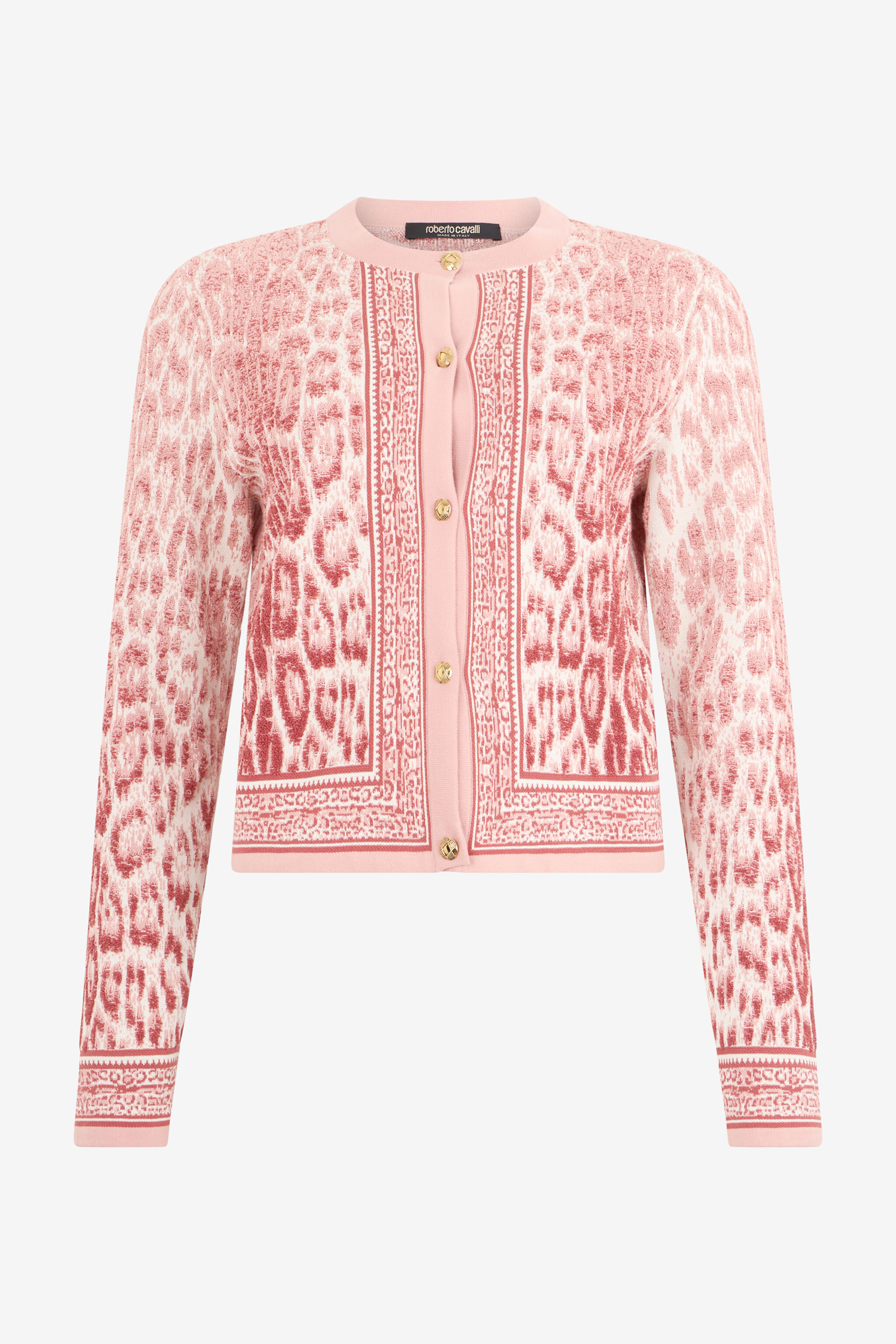 Jaguar Pink Cardigan in PINK for Women | Roberto Cavalli®