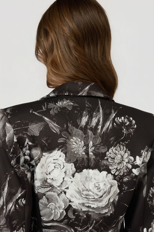 RC Fiammingo Flowers Print Jacket RC Fiammingo Flowers Print Jacket BLACK/GREY XWT401-NVT77