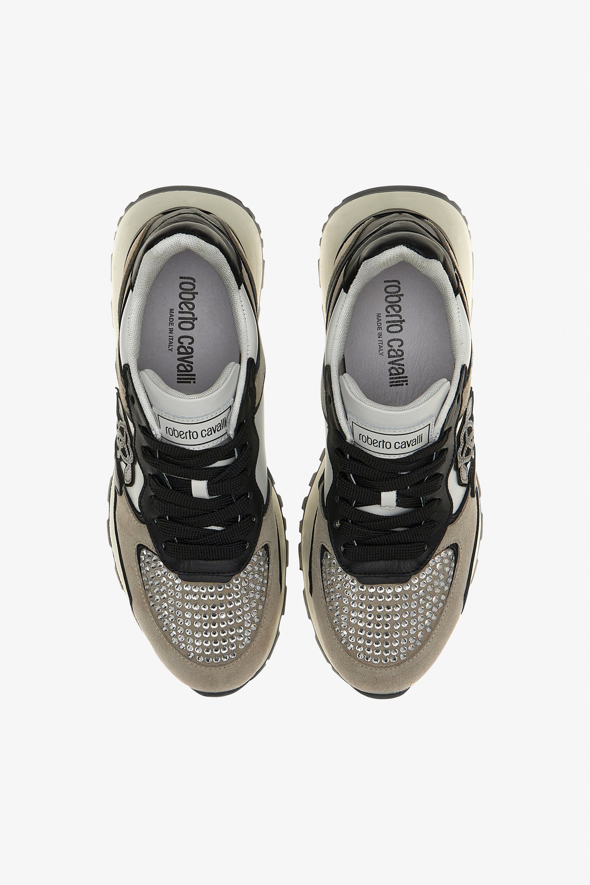 RC Sneakers with Monogram Mirror Snake RC Sneakers with Monogram Mirror Snake BIANCO/NERO RKS047-PZB31