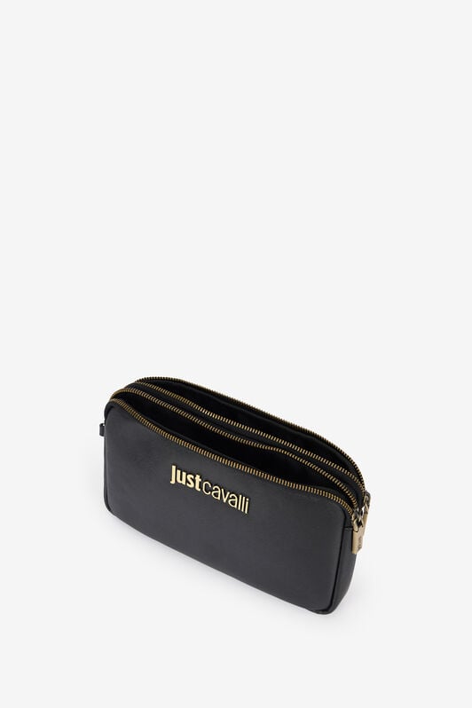 JC Just Cavalli Black Shoulder Bag With Logo JC Just Cavalli Black Shoulder Bag With Logo BLACK VFB029-VF561