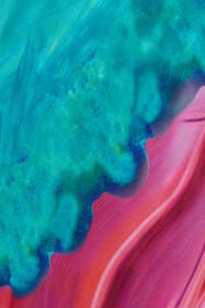 RC Long dress in multicolor marbled silk VERDE/ROSA VWT180-TYR79