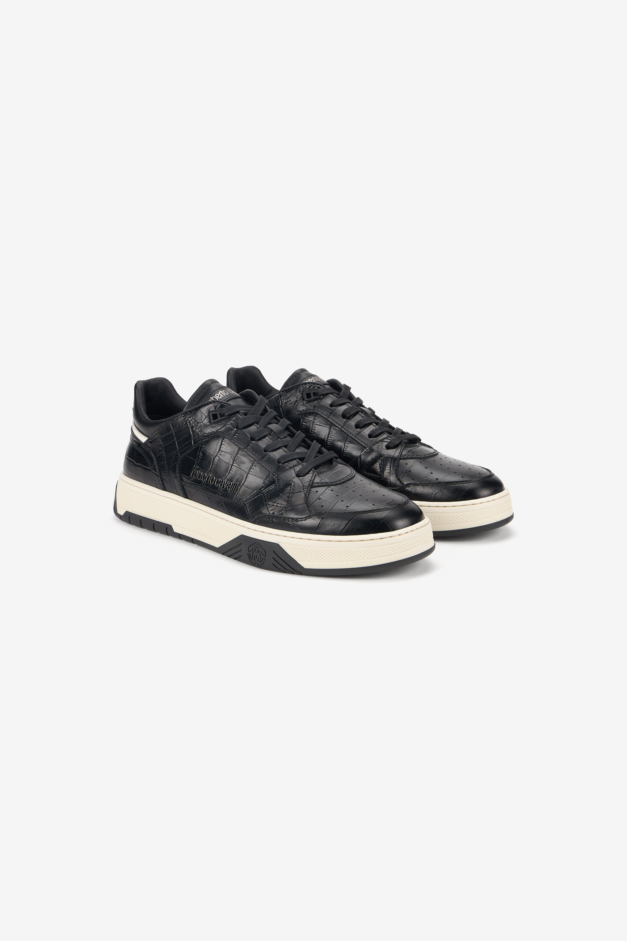 RC Sneakers nere effetto coccodrillo RC Sneakers nere effetto coccodrillo BLACK TOS00J-PZA72
