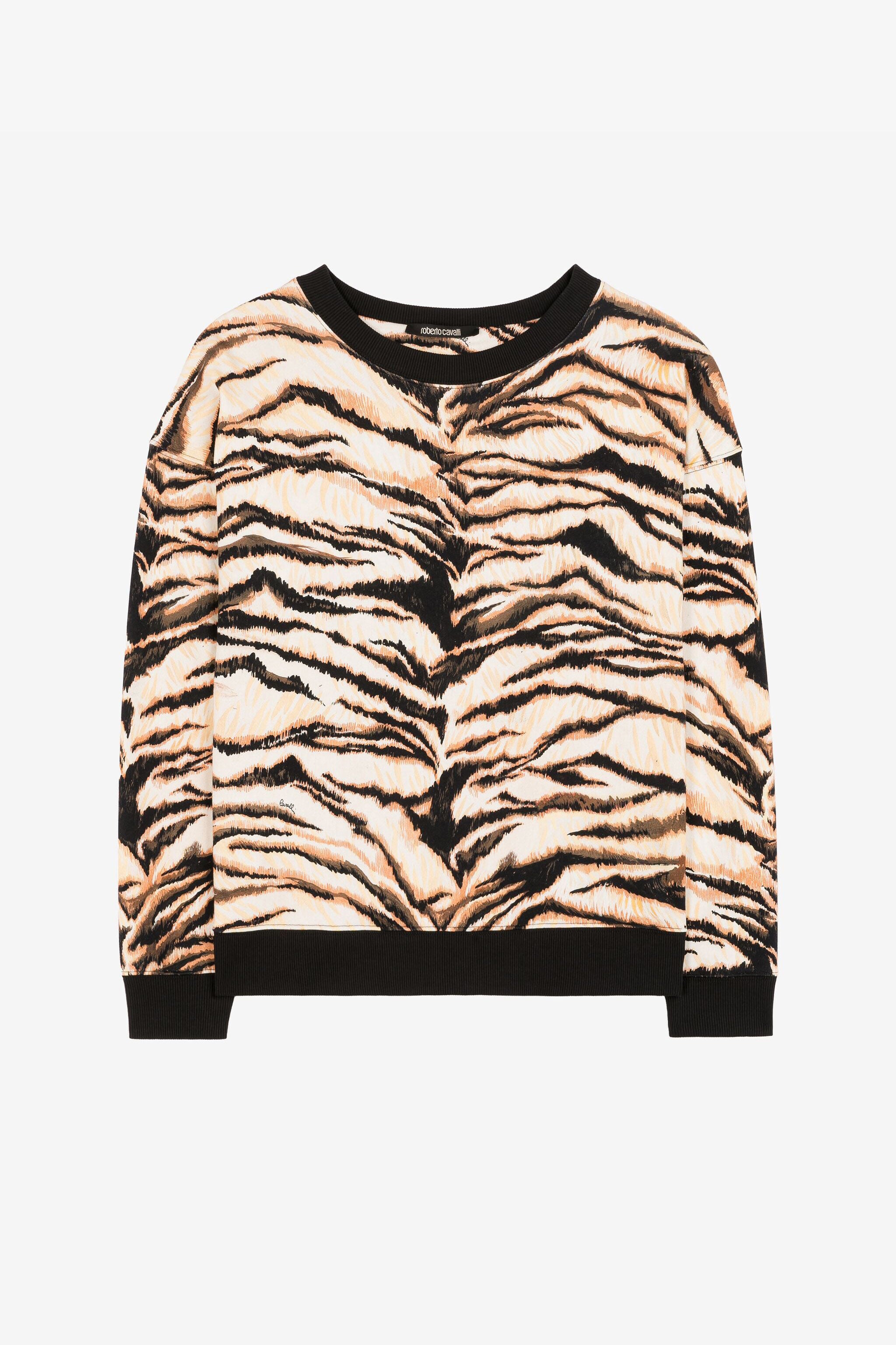 RC Freedom-Print Cotton Sweatshirt Light Brown RKT64C-2OH36