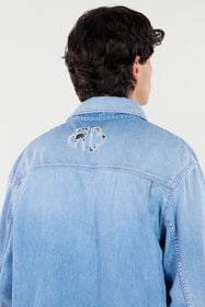 RC Hemd Aus Denim Mit Schmuckknöpfen Hellblau VRJ776-VT001
