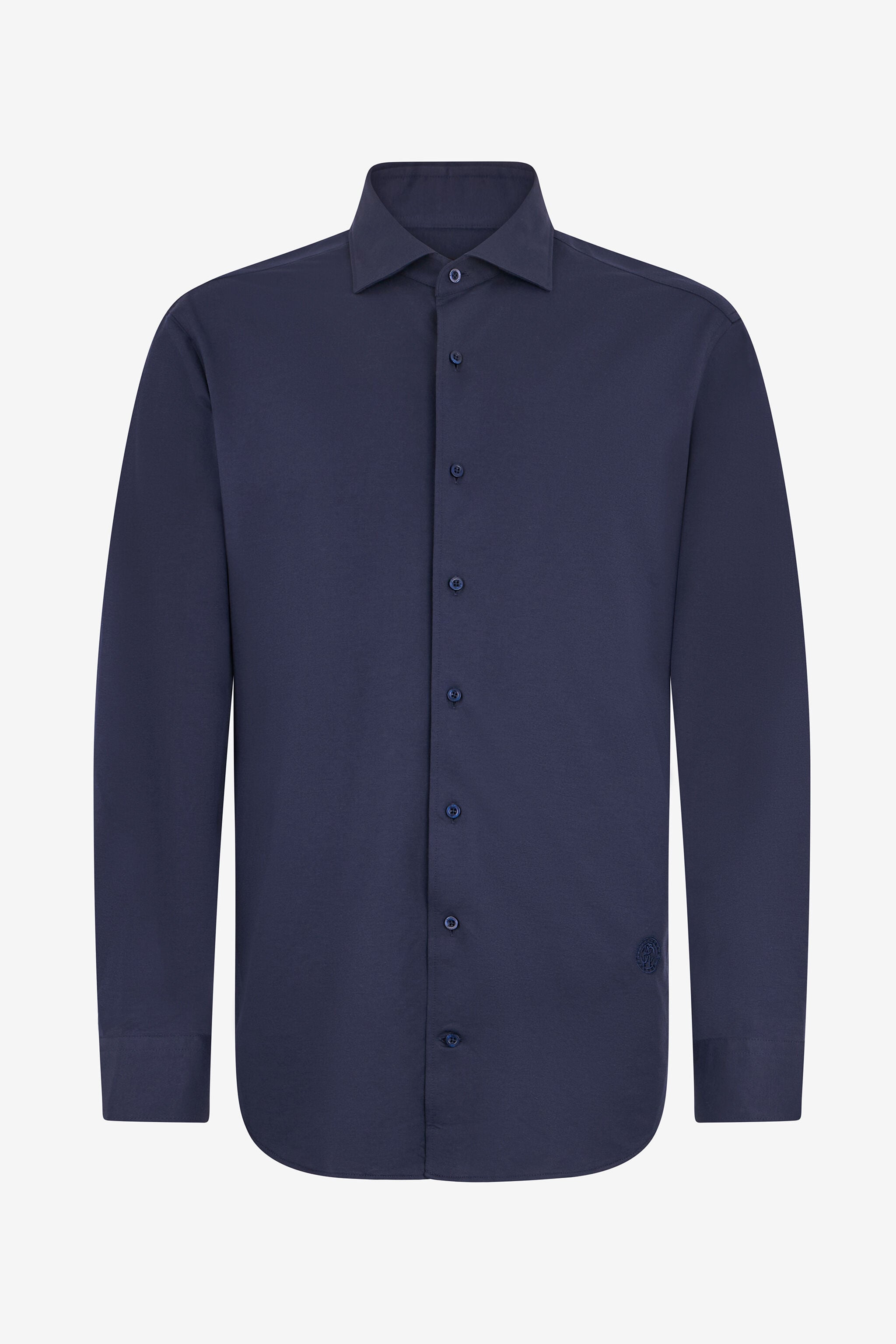 RC Navy Blue Shirt With Monogram RC RC Navy Blue Shirt With Monogram RC NAVY QOT70H-CE007