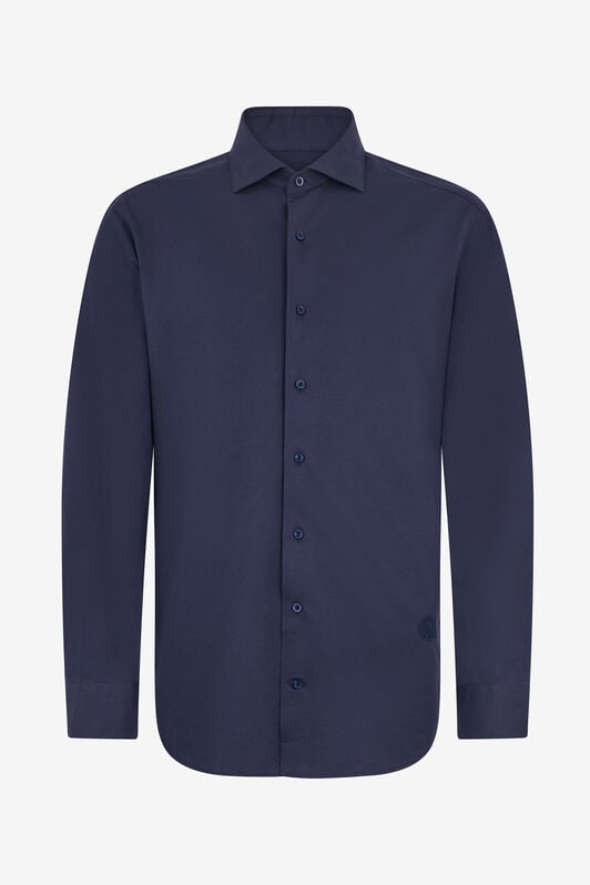 RC Navy Blue Shirt With Monogram RC RC Navy Blue Shirt With Monogram RC NAVY QOT70H-CE007