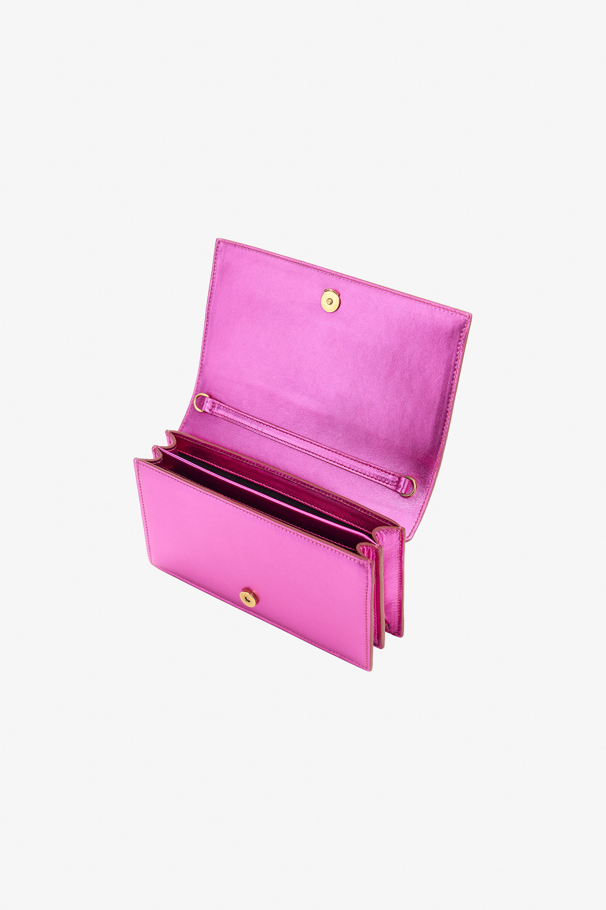 RC Shoulder bag with Monogram Mirror Snake Fuchsia SKB112-PN199