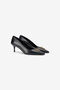 RC Black Pumps With Jewel Embellishment BLACK TOS00O-PZC15