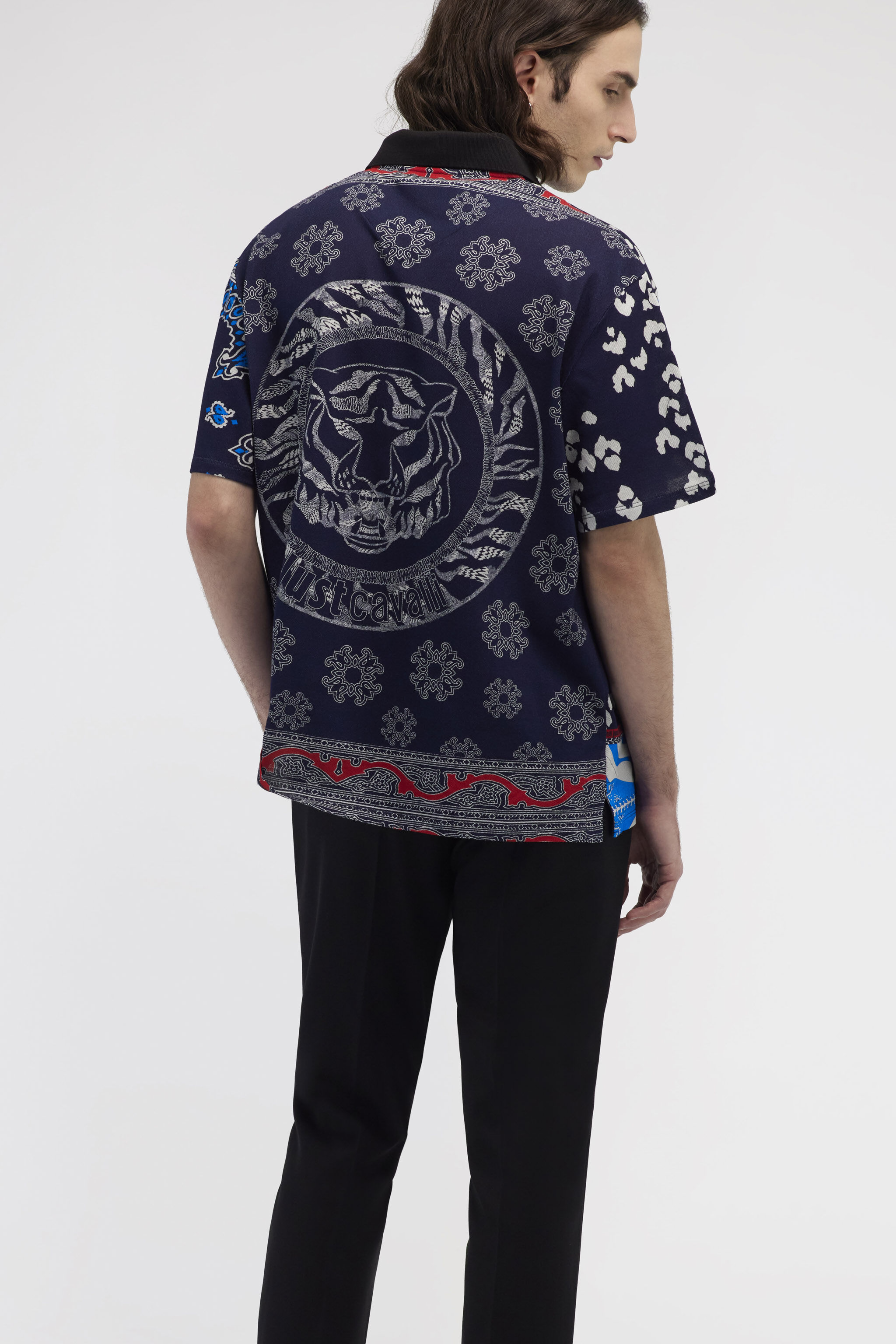 JC Polo shirt by Just Cavalli JC Polo shirt by Just Cavalli Blue RRT906-RR168