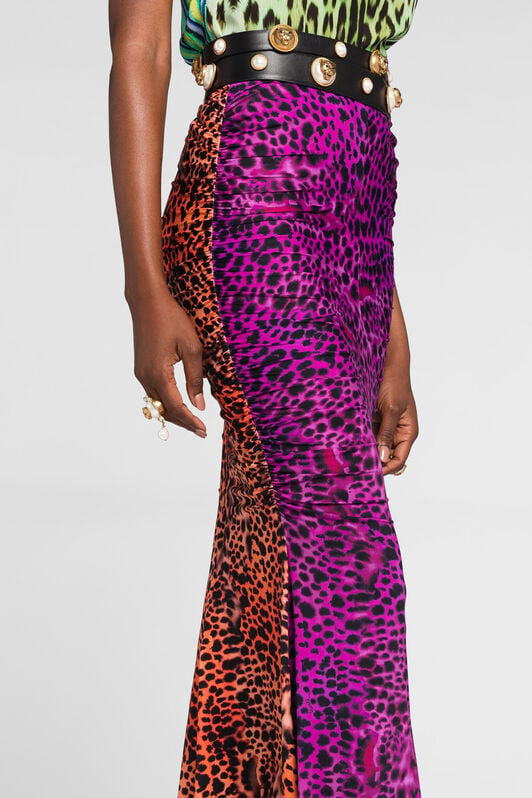 RC Animal-print fishtail skirt RC Animal-print fishtail skirt Purple QKT308-LNF50