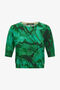 RC Malachite Print Short sleeve Knit RC Malachite Print Short sleeve Knit Green TKM612-MQ014