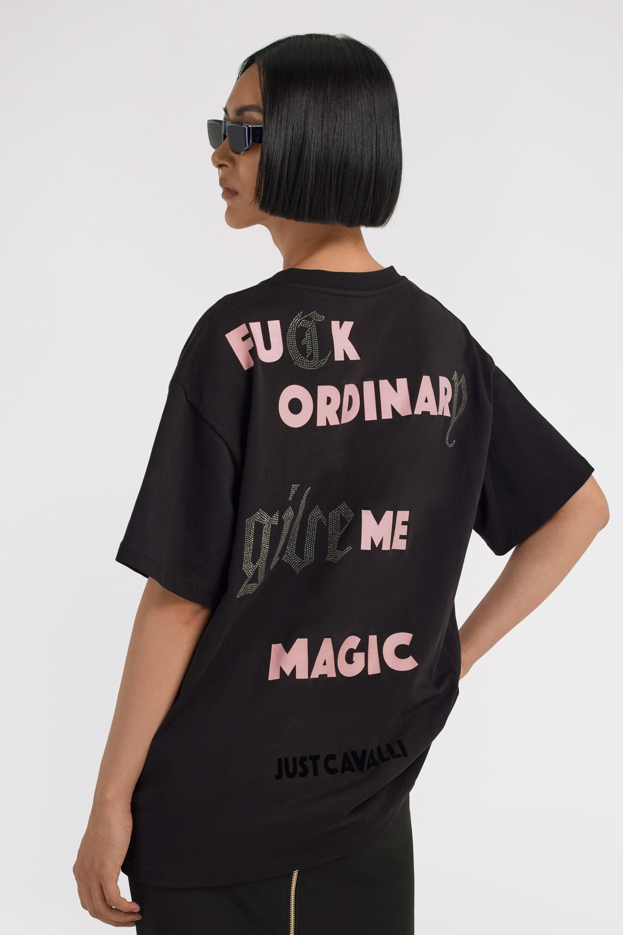 JC Just Cavalli T-shirt Black TFT097-TF153