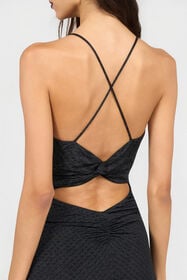 RC Vestido Maxi Estampado Serpentine BLACK XQT121-NLS36