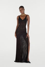 RC Long Dress With Dragon Black VQM107-MO010