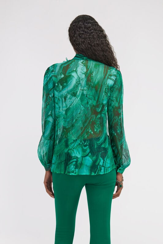 RC Blusa con Estampado Malachite RC Blusa con Estampado Malachite Verde TKT711-CKN06