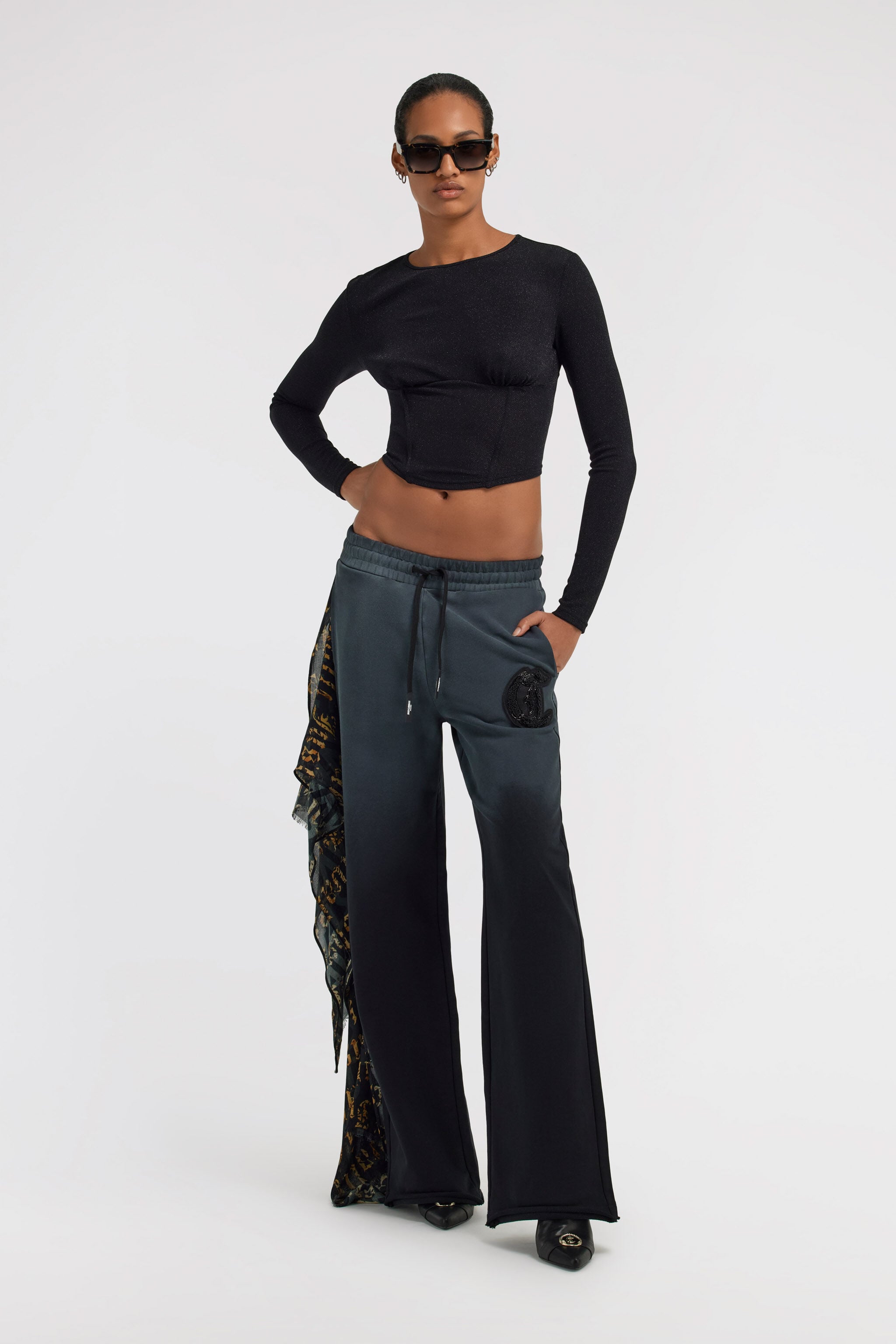 JC Just Cavalli Pants JC Just Cavalli Pants Black TFT076-TF105