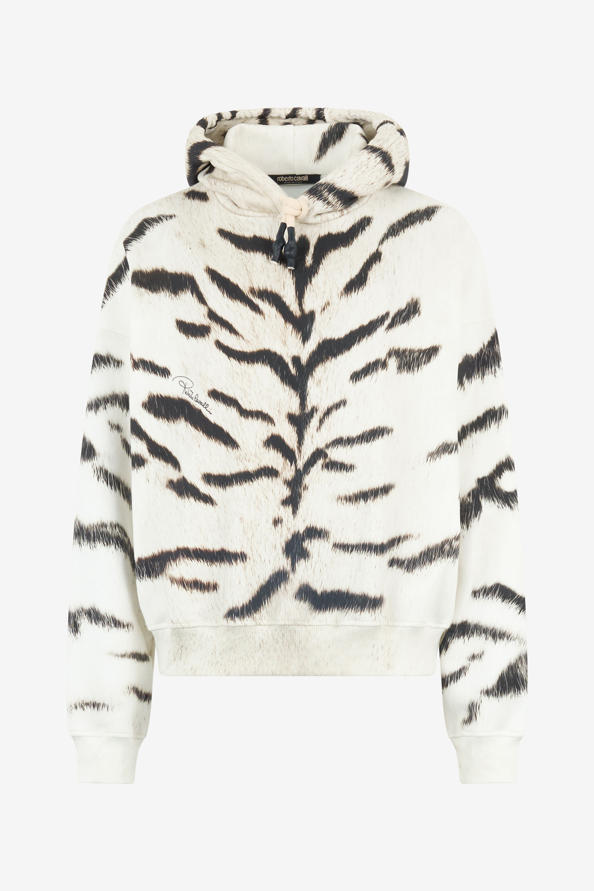 RC Man Sweatshirt With White Tigresse OGAT X Roberto Cavalli Print RC Man Sweatshirt With White Tigresse OGAT X Roberto Cavalli Print Black/White UNT69F-2GA39