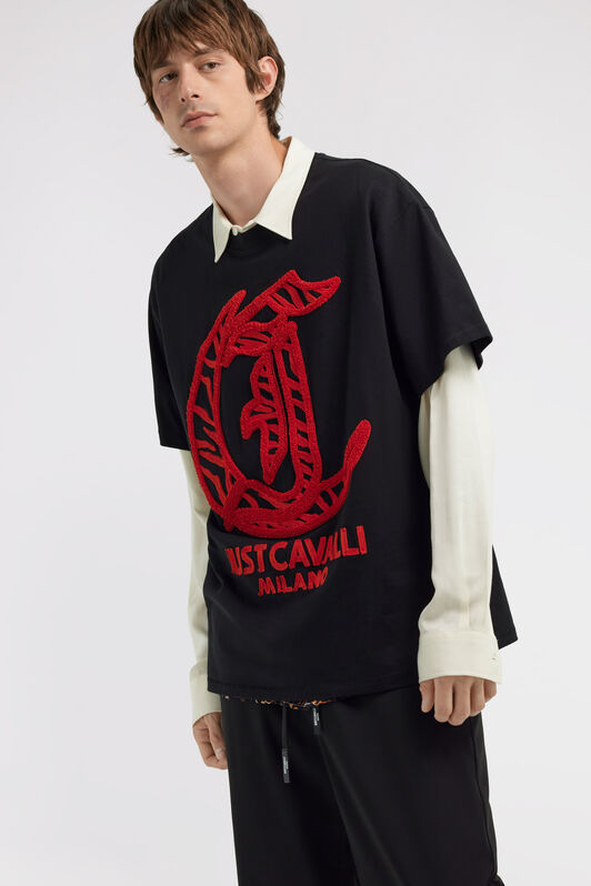 JC Just Cavalli T-shirt JC Just Cavalli T-shirt Schwarz TFT018-TF035