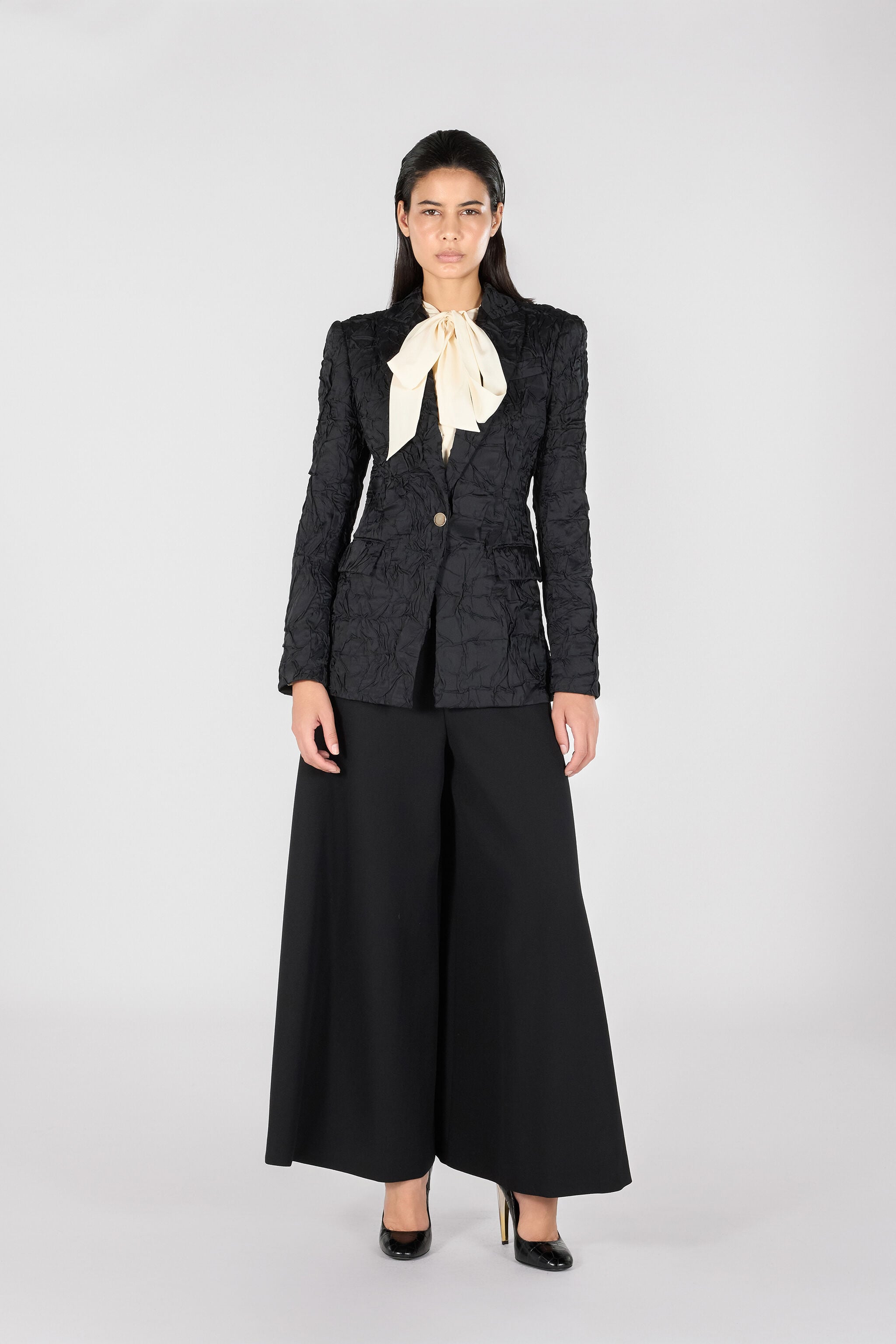 RC Crinkled-effect blazer RC Crinkled-effect blazer Black TWT401-RD034