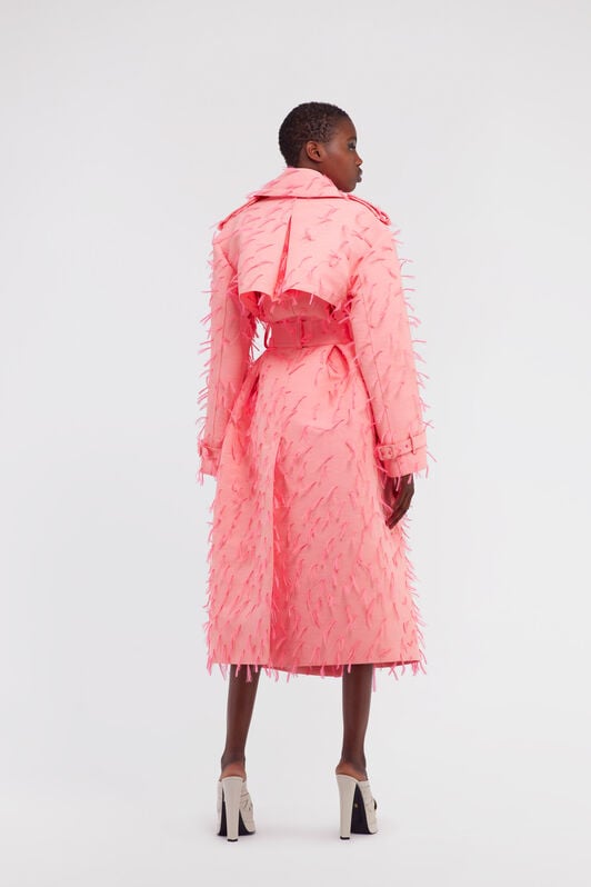 RC Coat with feathers RC Coat with feathers Fucsia SWT502-FA017