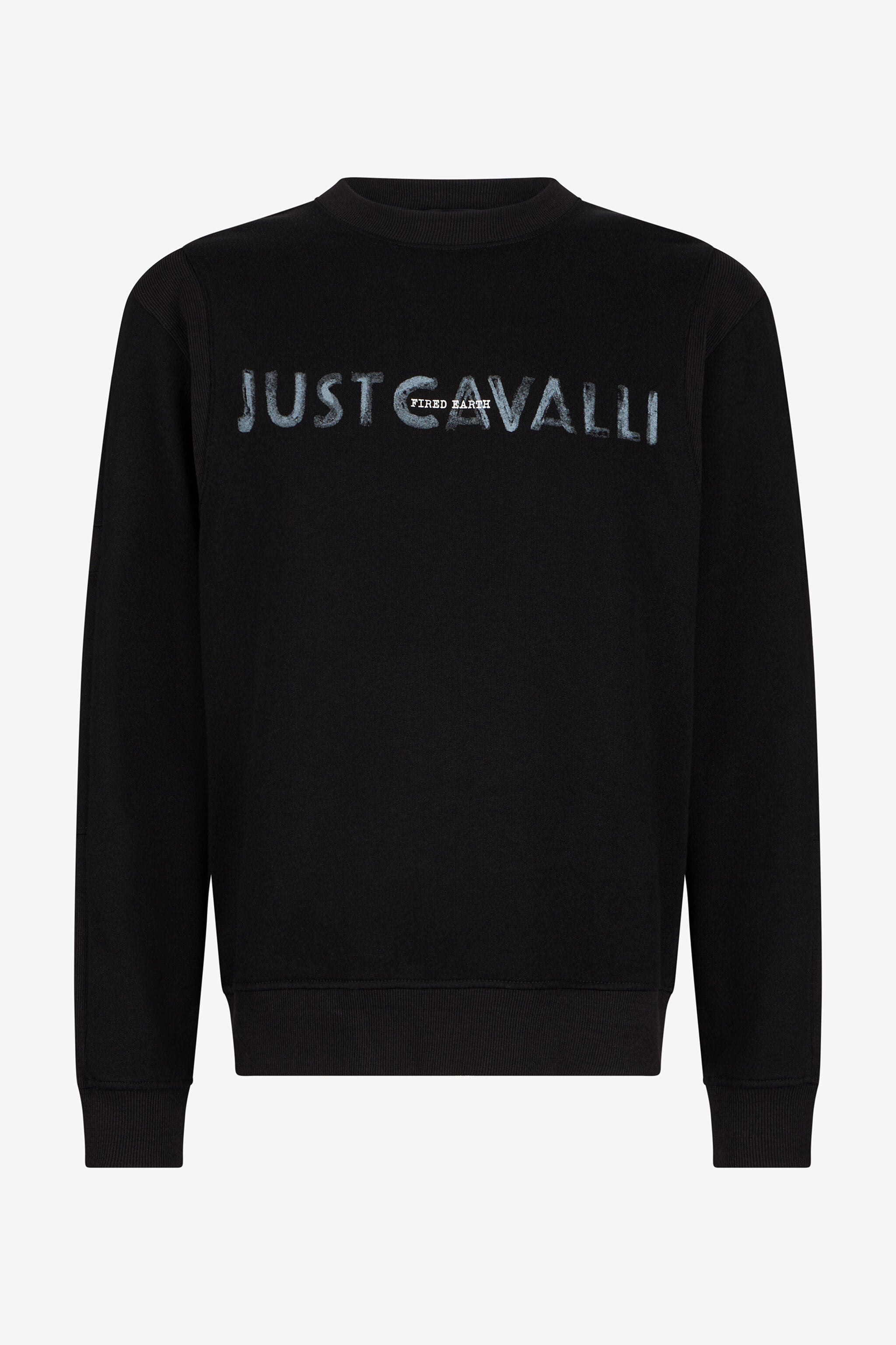新品roberto cavalli ロゴ スウェット トレーナ グレー L Black Just Cavalli Logo Sweatshirt in BLACK for Men | Roberto Cavalli®