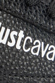 JC Hammered Effect Black Sneakers with Logo 003+929 VFS085-VF613