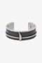 RC Black and Palladium Rigid Bracelet with Fang RC Black and Palladium Rigid Bracelet with Fang PALLADIUM BLACK VRG012-AM007