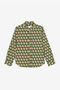 JU RC Monogram-Print Cotton Shirt Green RJT70F-4FH94
