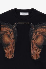 JU Majestic Horse Sweatshirt Black TJT66E-CF050