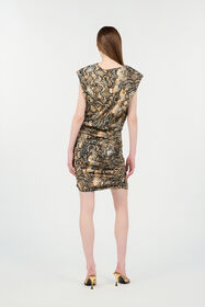 JC Minivestido Con Estampado Python 716 MARZAPAN + 738 C UFT160-UF226