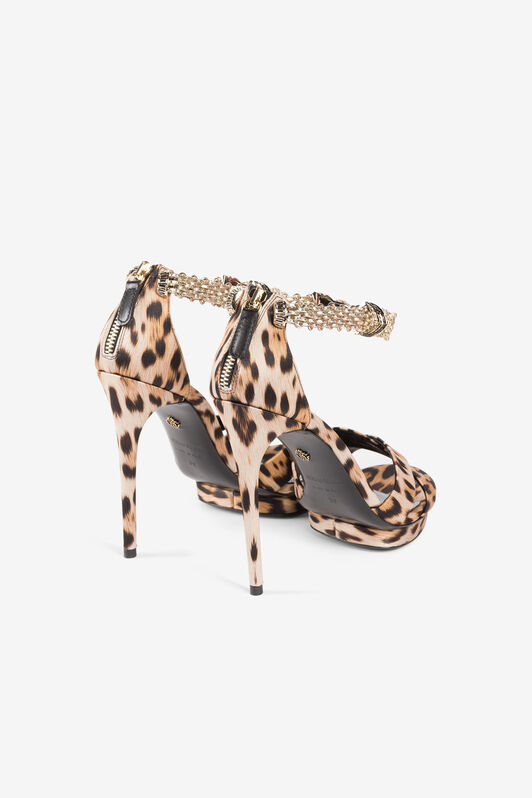 RC 125mm leopard-print sandals RC 125mm leopard-print sandals Light Brown OQS032-SE129