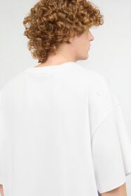 JC T-Shirt Mit Abgestepptem Logo Weiß UFT059-UF079