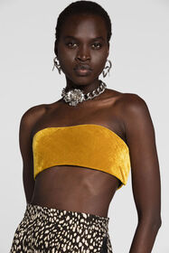RC Crop top Giallo PWT605-VL067