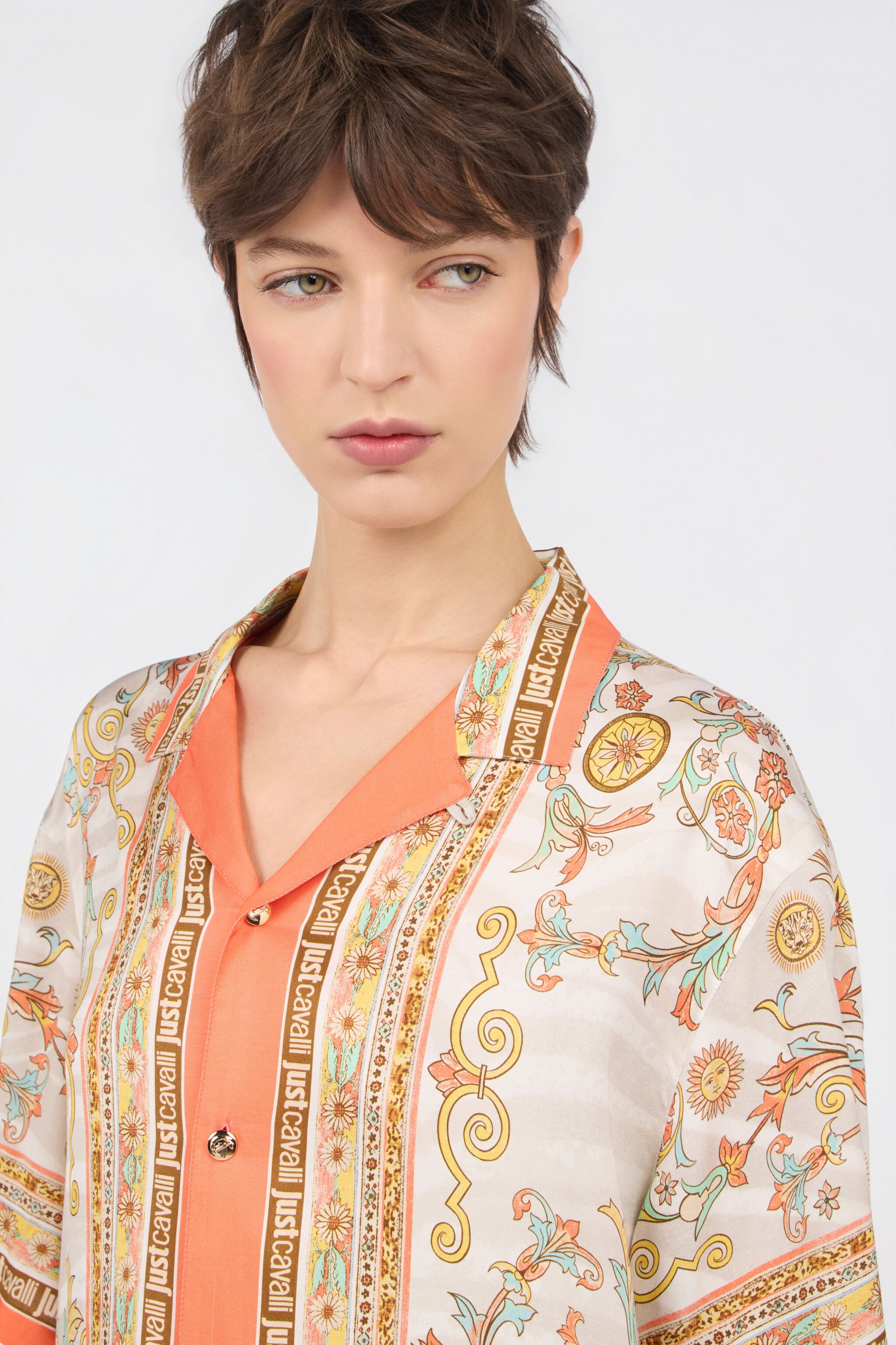 JC Persian Tarot Print Shirt JC Persian Tarot Print Shirt MULTICOLOR CHIARI WFT246-WF644