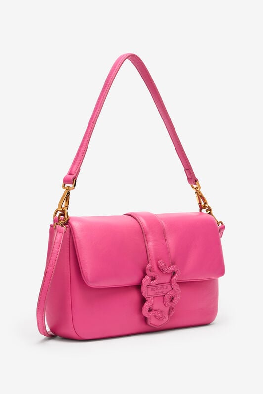 JC Rectangular Bag With Mirror Snake JC Rectangular Bag With Mirror Snake Fuchsia UFB051-UF420
