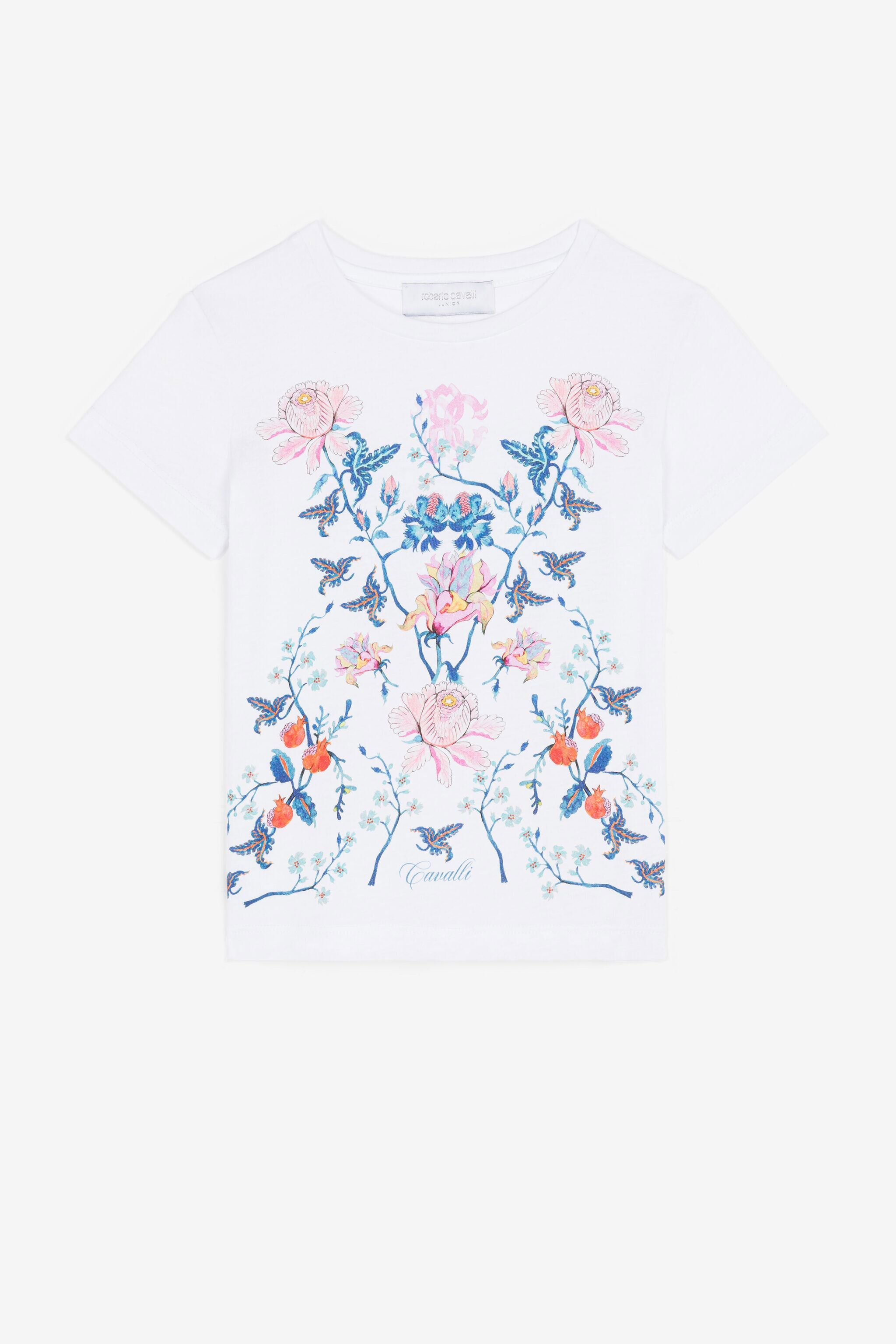 JU Floral-Print Cotton T-Shirt JU Floral-Print Cotton T-Shirt White RJT636-JD001