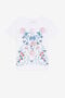 JU T-Shirt aus Baumwolle mit Blumendruck JU T-Shirt aus Baumwolle mit Blumendruck Weiß RJT636-JD001