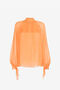 RC Semi-Sheer Silk Blouse Orange RKT700-XV005