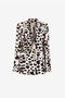 RC Animal-print single-breasted blazer Black/White QKT401-7OF49