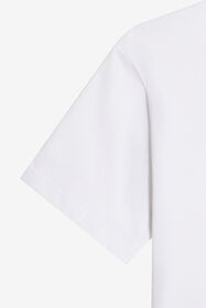 JC White Crop T-Shirt With Print and Logo WHITE WFT63L-5B007