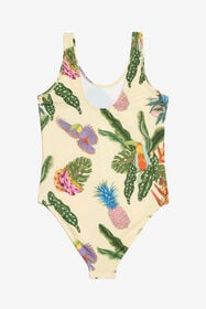 JU Costume intero con stampa Tropicana YELLOW WJT00C-HVR12
