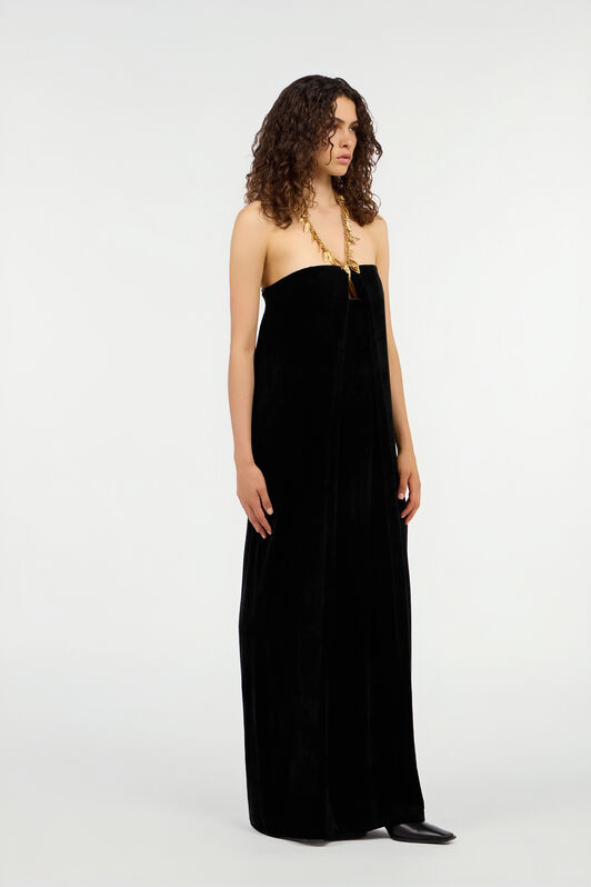 RC Velvet dress with collar RC Velvet dress with collar NERO VWT167-VL053
