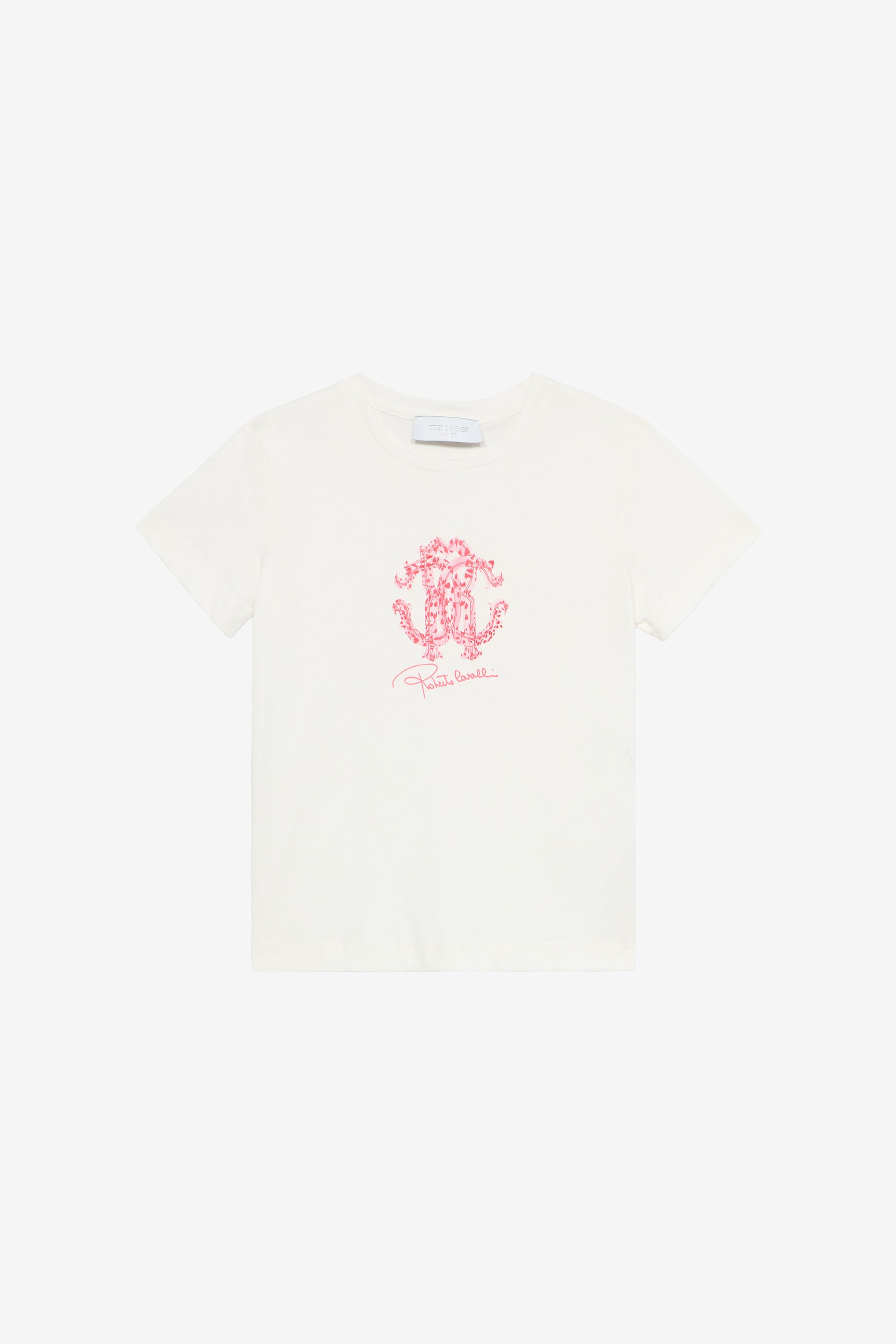 JU T-Shirt With RC Monogram And Logo White UJT62O-JD001