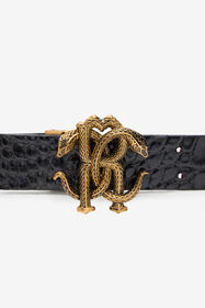 RC Cintura Reversibile Con Monogram Mirror Snake Rosso VKC007-PZ579